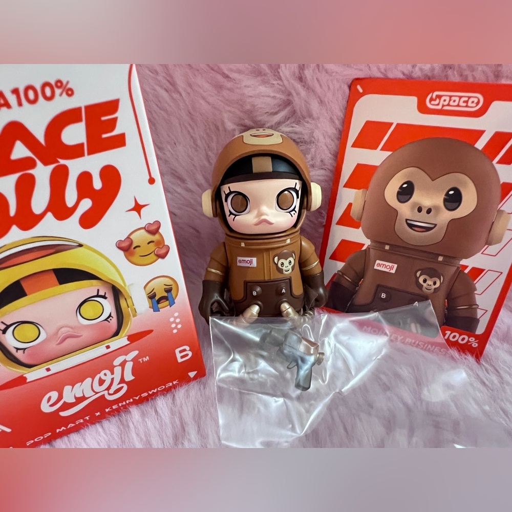 MEGA 100% SPACE MOLLY SERIES FROM POP MART - “ MONKEY BUSINESS”